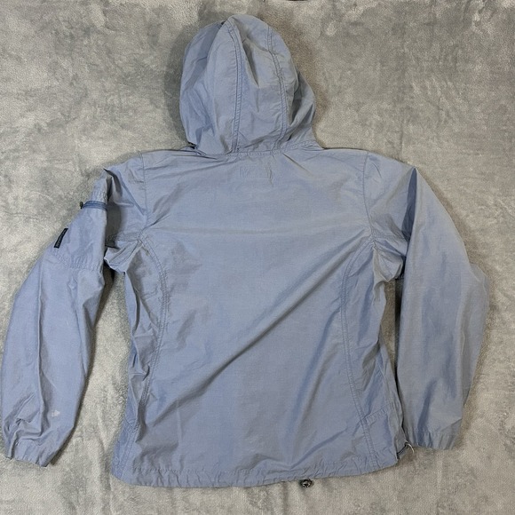 Columbia Women's M Hooded Lightweight Jacket Blue Full Zip Nylon Blend WL3014 - Picture 5 of 11
